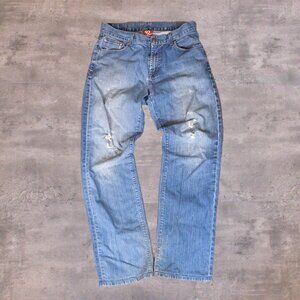 Y2K 2000's Five Ten Midwash Distressed Mud Wash Helmut Lang Style Denim Pant's